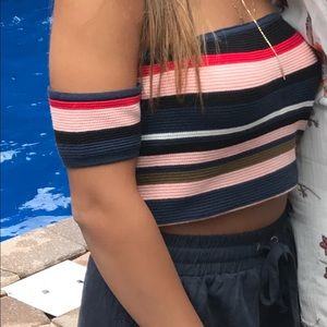 Striped Crop Top
